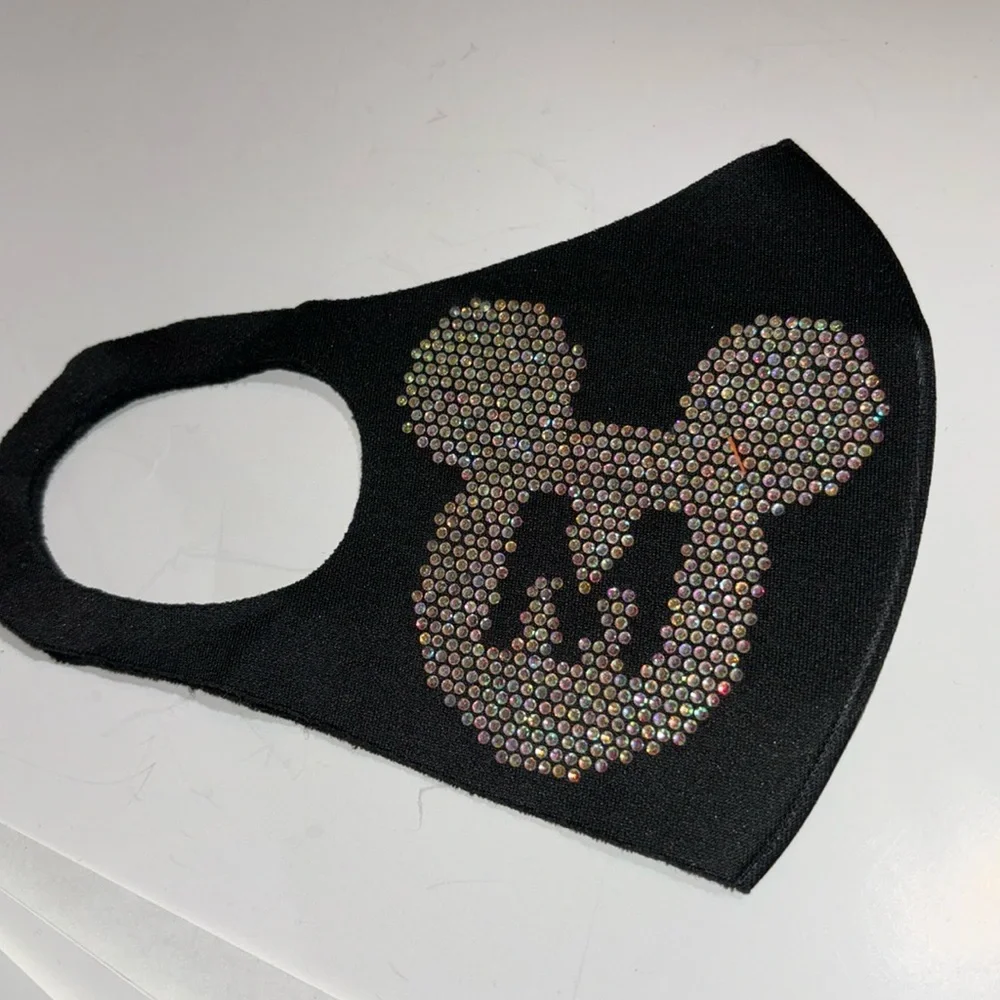 Mickey Mouse Studded Face Mask New